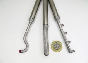 3D printed stainless steel probes