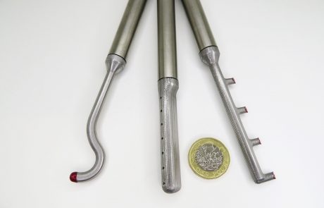 3D printed stainless steel probes